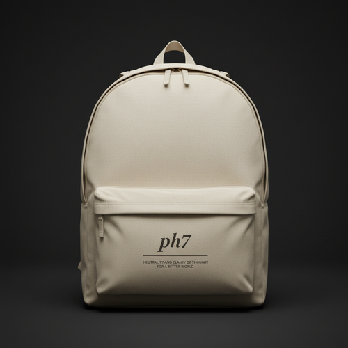 ph7 Field Backpack — stone canvas 22L pack with ph7 trademark design